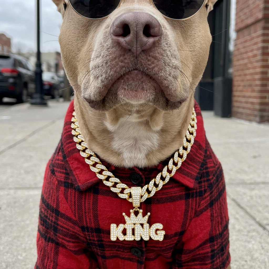 KING pendant chain close-up